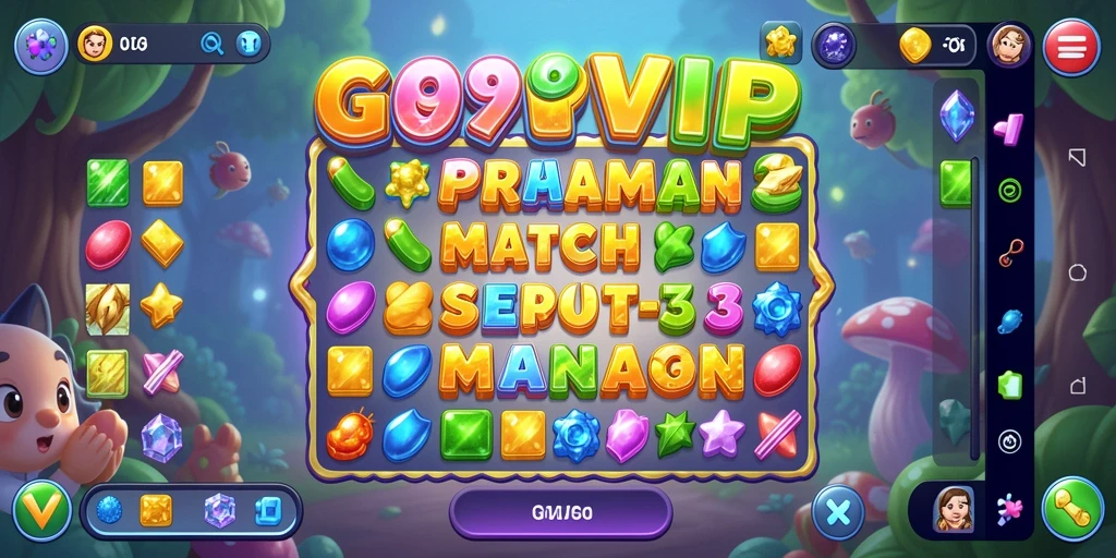 Screenshot gameplay G9VIP menampilkan kombinasi warna-warni yang menarik.