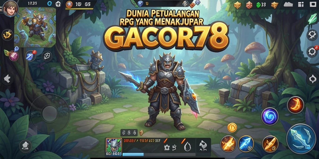 Gameplay petualangan RPG yang intens dan menantang.