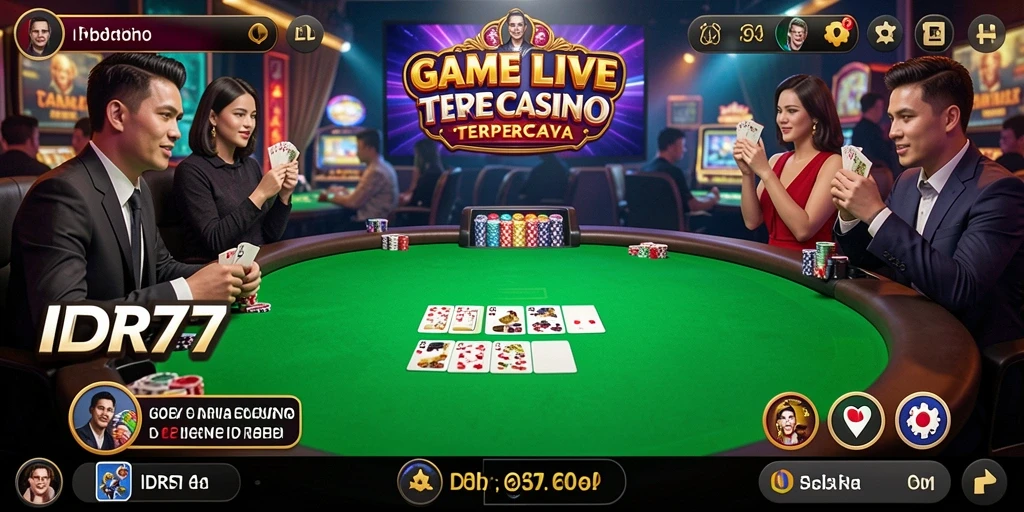 Tampilan gameplay IDR77 yang menarik dan interaktif di Live Casino.