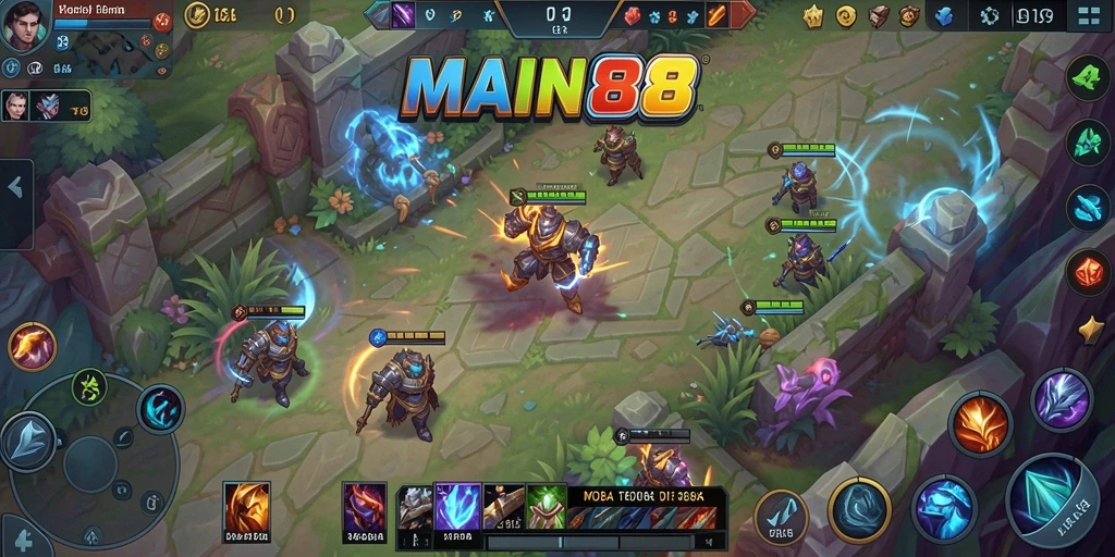 Gameplay seru dan dinamis dalam MAIN88 di arena MOBA.