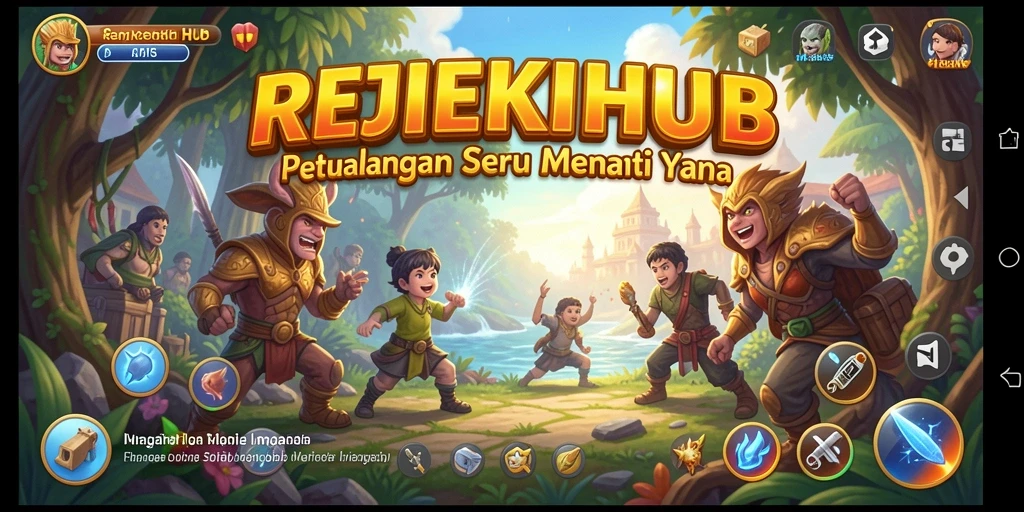 Tampilan gameplay seru di dunia petualangan REJEKIHUB.